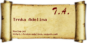 Trnka Adelina névjegykártya